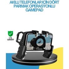 Brf Store Elivorasell Dört Parmak Destekli Mobil Gamepad Tetikli Oyun Kontrolcüsü