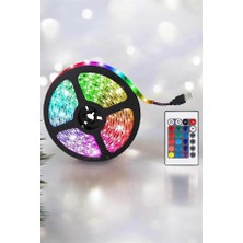 Kap Kaç Yeni Nesil Rgb Işıklı 10METRE Şerit LED Kumandalı Şarj Edilebilir