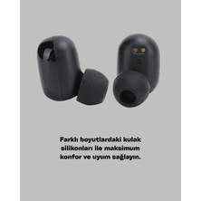 Kap Kaç 1800 MAH Güçlü Şarj Kutusu ile Bluetooth Kulaklık Seti