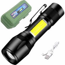 Kap Kaç LED Lamba El Feneri Küçük Taşınabilir USB Şarjlı Acil Durum Lambası