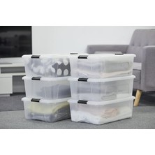 Esranın Dünyası Şeffaf Plastik Saklama Kutusu, 3'lü Paket, Çok Amaçlı