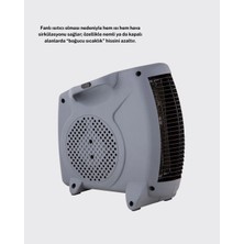Kap Kaç Güvenli Elektrikli Fanlı Isıtıcı Termostatlı Hızlı Isıtma