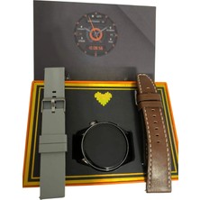 Kap Kaç Yuvarlak Kasa 46MM Akıllı Saat Android ve Ios Uyumlu Uyku ve Sağlık Takibi