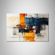 Ahsenico Kanvas Tablo Modern Soyut Kanvas Tablo | Nötr Minimal Duvar Sanatı