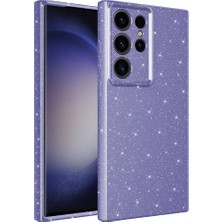 Galaxy S23 Ultra Kılıf Kamera Korumalı Simli Silikon Üstün Koruma Ottonova