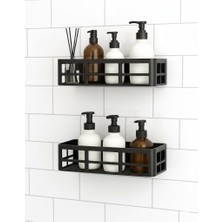 Brf Store Elivorasell Orret Home 2 Adet Yapışkanlı Banyo Organizer Duş Rafı – Delmeden Montaj, Su Geçirmez Ban
