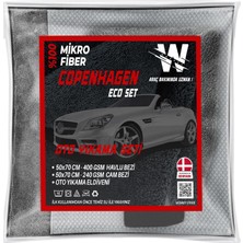 Brf Store Elivorasell Wonkey - Mikrofiber Oto Yıkama Temizleme Seti | Araç Kurulama Havlusu + Otomobil Cam Bez