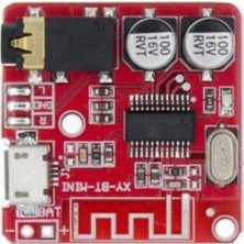 Brf Store Elivorasell Sanec Bluetooth 4.1 Ses Alıcı (Audio) Modülü - Kablosuz Stereo Müzik Modülü - Kırmızı