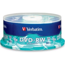 Brf Store Elivorasell Verbatim Dvd-Rw 95179 Boş Diskler (4,7 Gb, 4 x Yazılabilir, 30 Adet Mil)