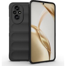 Ottonova Honor 200 Kılıf Kamera Korumalı Esnek Silikon Parmak Şeritli Nova