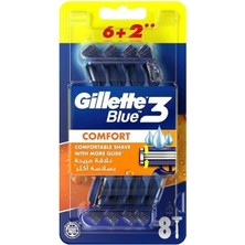 Brf Store Elivorasell Gillette Blue3 Comfort Kullan At Erkek Tıraş Bıçağı 8 Adet
