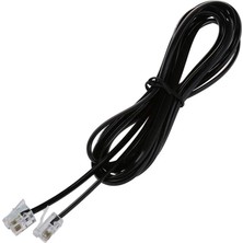 Brf Store Elivorasell Livolo Telefon Modem Kablosu, RJ11 Hat Bağlantı Kablosu, 2 Metre, Siyah