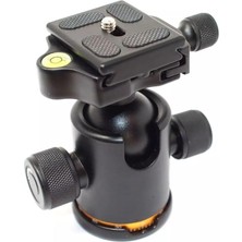 Brf Store Elivorasell Ayex Bh-03 Panoramik Ball Head Tripod Kafası – 8 kg Taşıma, 360° Pan, ±90° Tilt, Quick-R