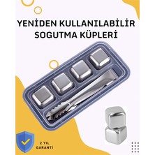 Brf Store Elivorasell Paslanmaz Metal Buz Küpleri-Çok Amaçlı Kullanıma Uygun