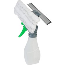 Brf Store Elivorasell 300 ml Deterjan Hazneli Spreyli Çekçekli Cam Silme Aparatı -Deterjan Hazneli Spreyli Cam