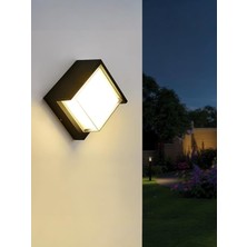 Brf Store Elivorasell Modern LED Duvar Aplik, 15W, 1500 Lümen, 3200K, Gün Işığı, IP44, Siyah, Modern Tasarım L