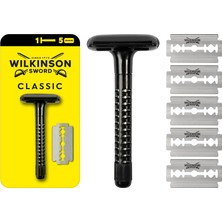 Brf Store Elivorasell Wilkinson Sword Klasik Tıraş Bıçağı Makinesi ve 5 Yedek Bıçak 1 Paket (1 x 0.400 G)