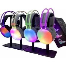 Brf Store Elivorasell Rgb Işıklı Yüksek Ses Kaliteli Kablosuz Kulak Üstü Bluetooth Kulaklık
