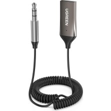 Brf Store Elivorasell Ugreen Mikrofonlu 3.5 mm Aux Bluetooth 5.3 Alıcı Adaptör Araç Kiti
