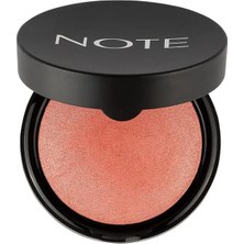 Brf Store Elivorasell Note Cosmetics Baked Blusher 06 Hot Rose Işıltılı Fırınlanmış Toz Allık