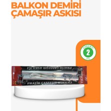 Brf Store Elivorasell 25X60 cm Çamaşır Askılığı Kare Balkon Demiri Için Dayanıklı Tasarım