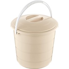 Brf Store Elivorasell Smartware Kapaklı Kova 15 Lt Latte