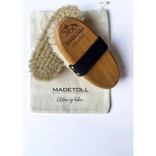 Brf Store Elivorasell MADETOLL%100 Doğal At Kılı Selülit Fırçası (Saklama Kesesi Hediyeli)