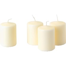 Brf Store Elivorasell Ikea Hemsjö 4lü Blok Mum Seti Ucuz Beyaz Natürel 8 cm Skimmer Için Pö