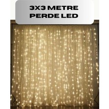 Brf Store Elivorasell 3x3 Perde LED Işık Şelale Model Özel Gün Dekoratif Aydınlatma