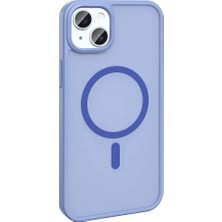 iPhone 15 Plus Kılıf Magsafe Destekli Kamera Yükseltili Silikon Mat Parmak Izi Tutmayan Ottonova