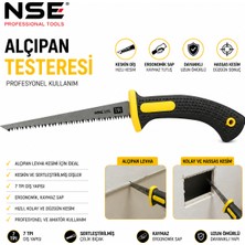 Nse Alçıpan Testeresi 7 Tpı Profesyonel El Testeresi Ergonomik Kaymaz Saplı Duvar Testeresi