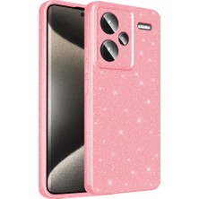 No 7 Tech Xiaomi Redmi Note 13 Pro Plus 5g Kılıf Kamera Korumalı Simli Silikon Üstün Koruma N7TH