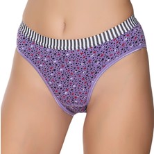 Gümüş 6024 12'li Kadın Likralı Kemer Lastikli Galaksi Bikini