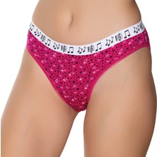 Gümüş 6024 12'li Kadın Likralı Kemer Lastikli Galaksi Bikini