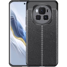 No 7 Tech Honor Magic 6 Pro Kılıf Deri Görünümlü Silikon Kamera Korumalı Üstün Koruma N7TH