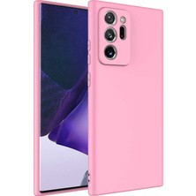 Spia Galaxy Note 20 Ultra Kılıf Yumuşak Silikon Kamera Korumalı Lansman Spıa