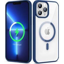 Rengareng iPhone 13 Pro Max Kılıf Kenarlar Ince Arka Kısım Magsafe Kamera Yükseltili Silikon Mnc