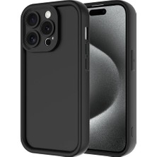 Rengareng iPhone 15 Pro Kılıf Kamera Korumalı Kalın Silikon Üstün Koruma Mnc