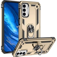 Ecruz Galaxy M23 Kılıf Kamera Koruyucu Manyetik Standlı Tank Koruma Ecrz