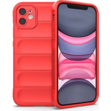 Rengareng iPhone 11 Kılıf Kamera Korumalı Esnek Silikon Parmak Şeritli Mnc