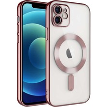 Rengareng iPhone 12 Kılıf Magsafe Kamera Lens Korumalı Logo Gösteren Ince Hafif Mnc