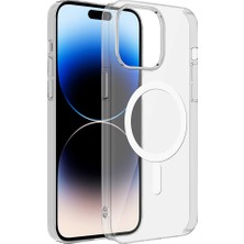 Zore iPhone 14 Pro Max Kılıf Sararmaz Ultra Ince Sert Mika Magsafe Kamera Yükseltili Ata