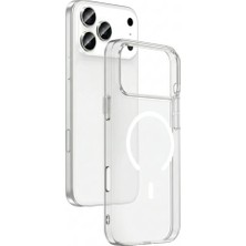 Zore iPhone 17 Pro Max Kılıf Sararmaz Ultra Ince Sert Mika Magsafe Kamera Yükseltili Ata