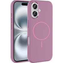 Rengareng iPhone 16 Kılıf Ince Magsafe Halkalı Kamera Yükseltili Silikon Mnc