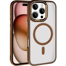 Rengareng iPhone 16 Pro Max Kılıf Magsafe Şeffaf Arka Yüz Kamera Yükseltili Silikon Mnc