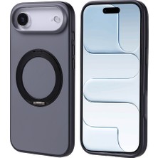 Rengareng iPhone 17 Air Kılıf 360 Derece Döner Standlı Magsafe Kamera Yükseltili Silikon Mnc
