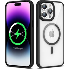 Sickossi iPhone 14 Pro Max Kılıf Kenarlar Ince Arka Kısım Magsafe Kamera Yükseltili Silikon Scks