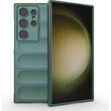 Mobilefix Galaxy S24 Ultra Kılıf Kamera Korumalı Esnek Silikon Parmak Şeritli Mbfx