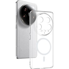Xiaomi Mi 14 Ultra Kılıf Sararmaz Ultra Ince Sert Mika Magsafe Kamera Yükseltili Xemu