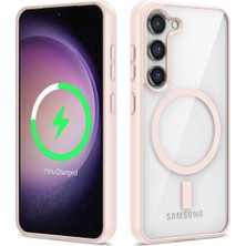 Galaxy S23 Plus Kılıf Kenarlar Ince Arka Kısım Magsafe Kamera Yükseltili Silikon Xemu